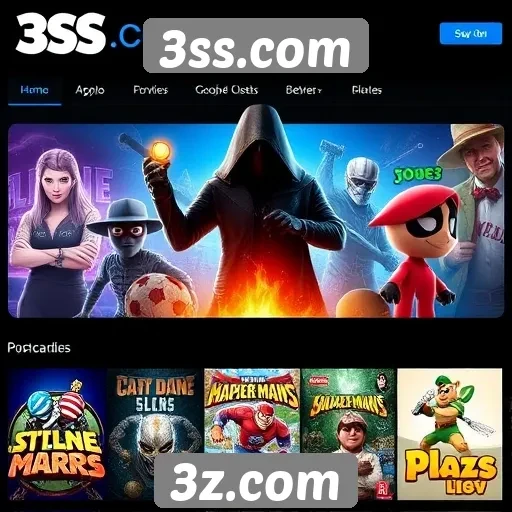 Diversidade de jogos disponíveis no 3ss.com