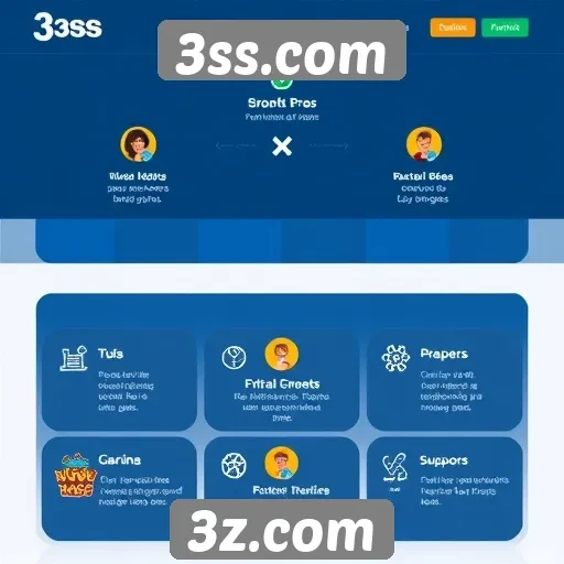 Recursos e funcionalidades do site 3ss.com para jogadores